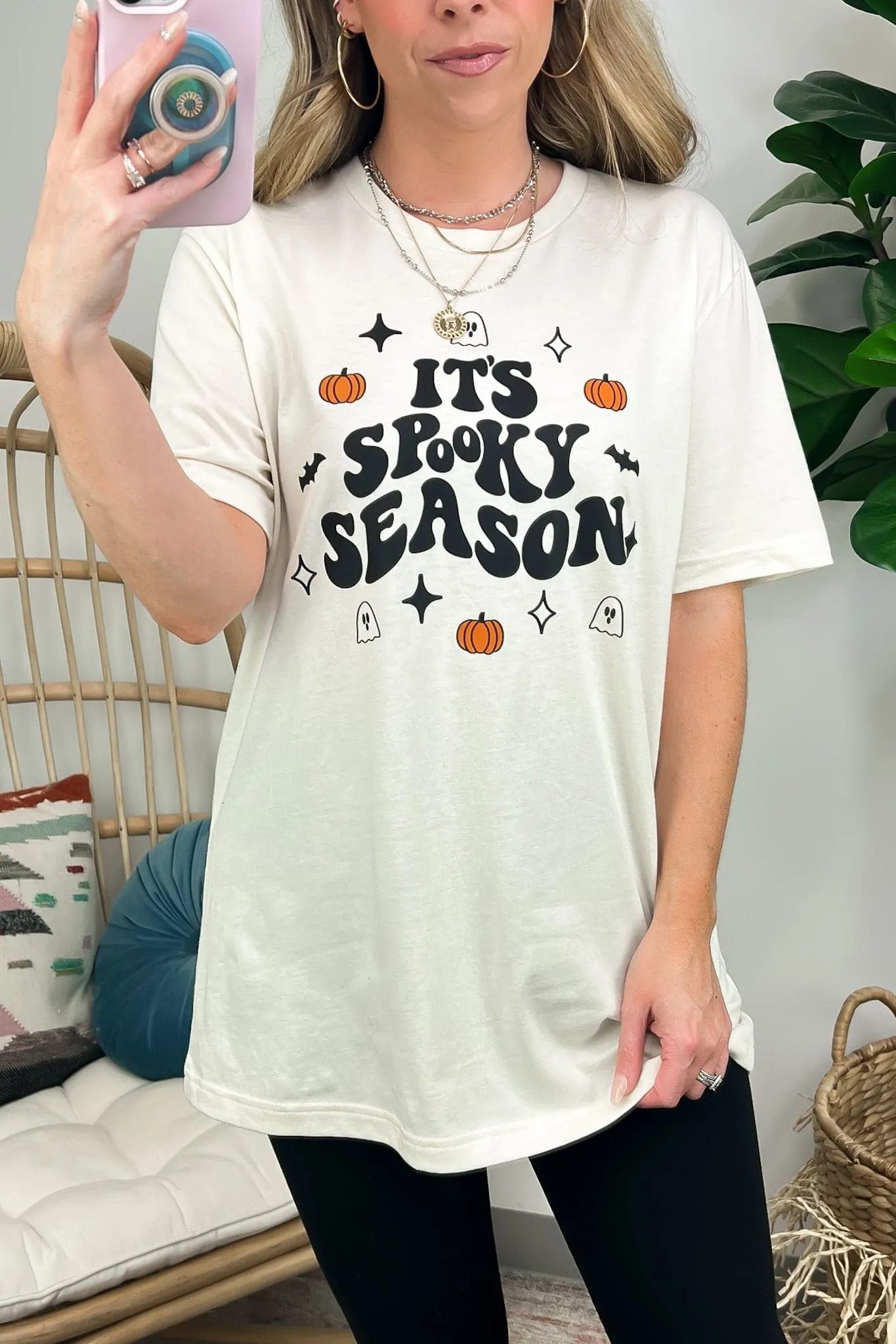 It's Spooky Season Retro Graphic Tee - FINAL SALE sold by Madison + Mallory product image thumbnail 2