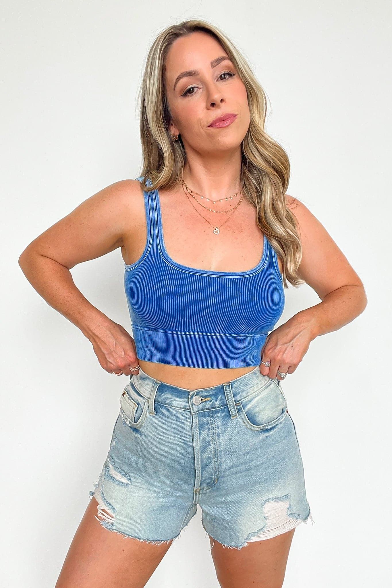 Anielle Washed Ribbed Cropped Bra Top sold by Madison + Mallory product image thumbnail 18