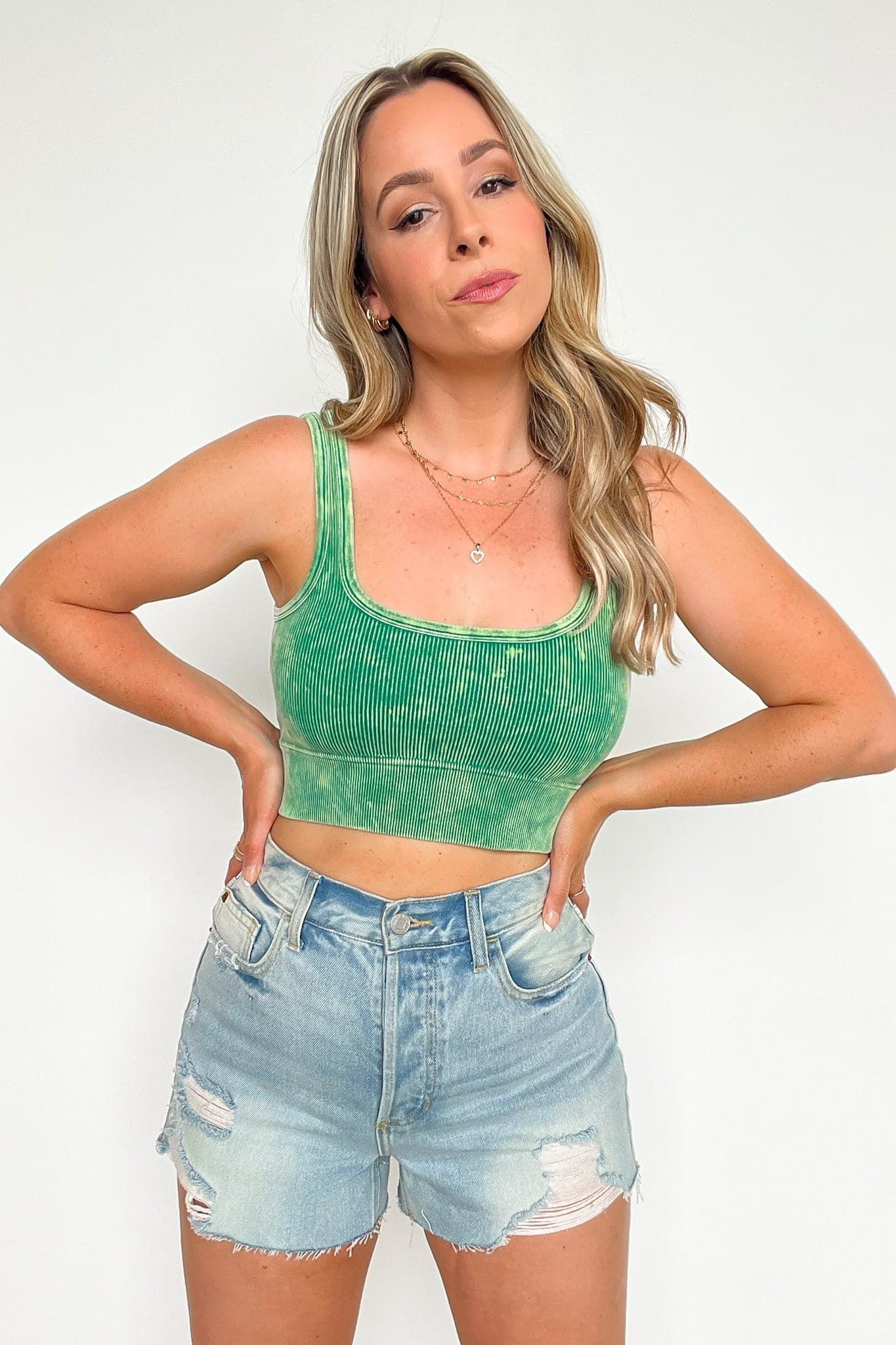 Anielle Washed Ribbed Cropped Bra Top sold by Madison + Mallory product image thumbnail 16