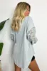 Desiree Crochet Sleeve Button Down Top - FINAL SALE sold by Madison + Mallory