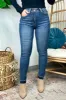 Kiersey High Waist Side Slit Released Hem Skinny Jeans - Judy Blue - FINAL SALE sold by Madison + Mallory