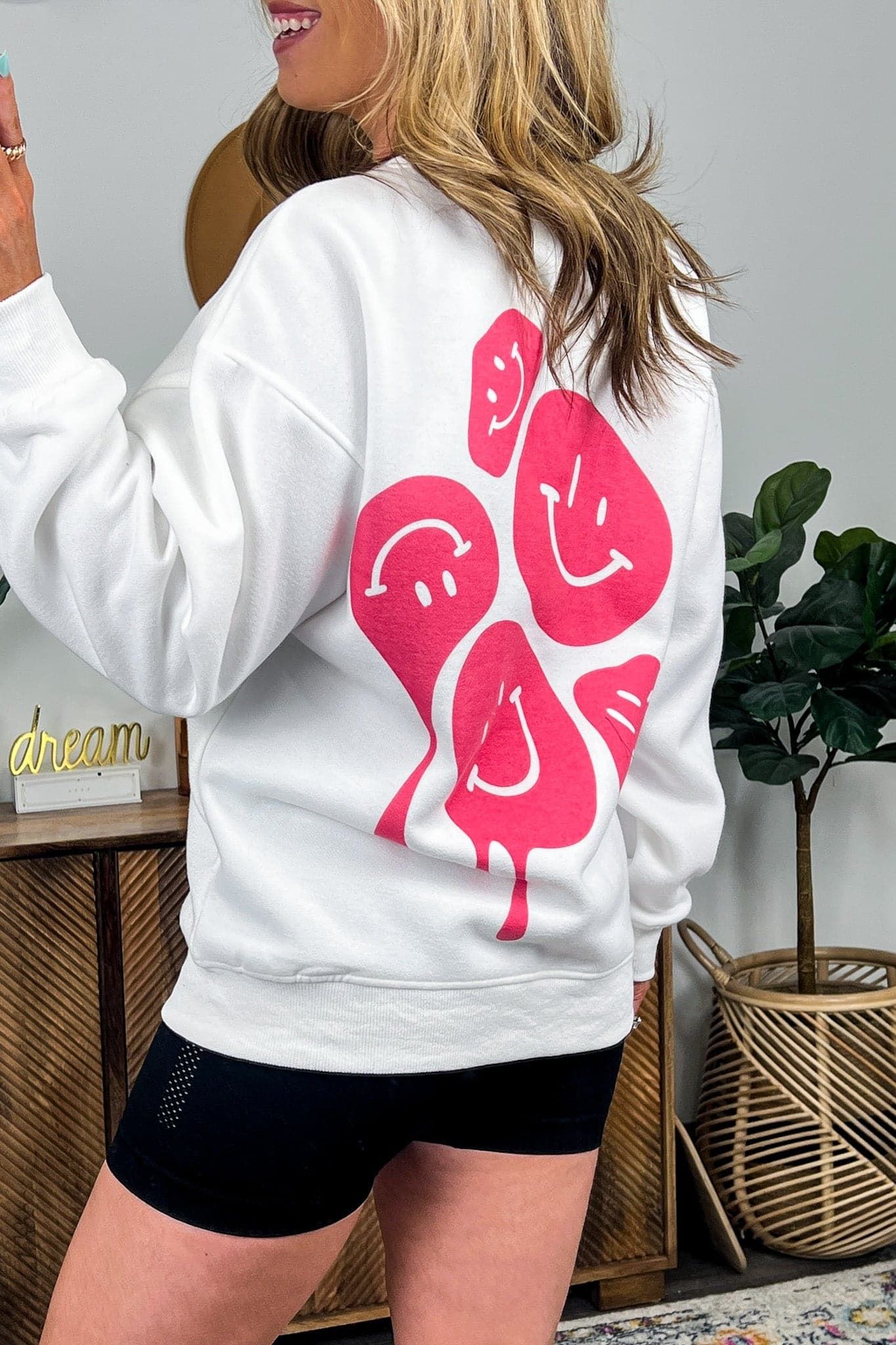 Smile Hello Graphic Sweatshirt - FINAL SALE sold by Madison + Mallory
