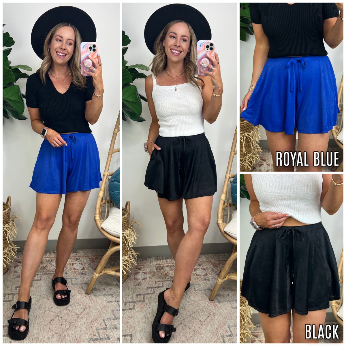 Caspiana Flowy Shorts sold by Madison + Mallory