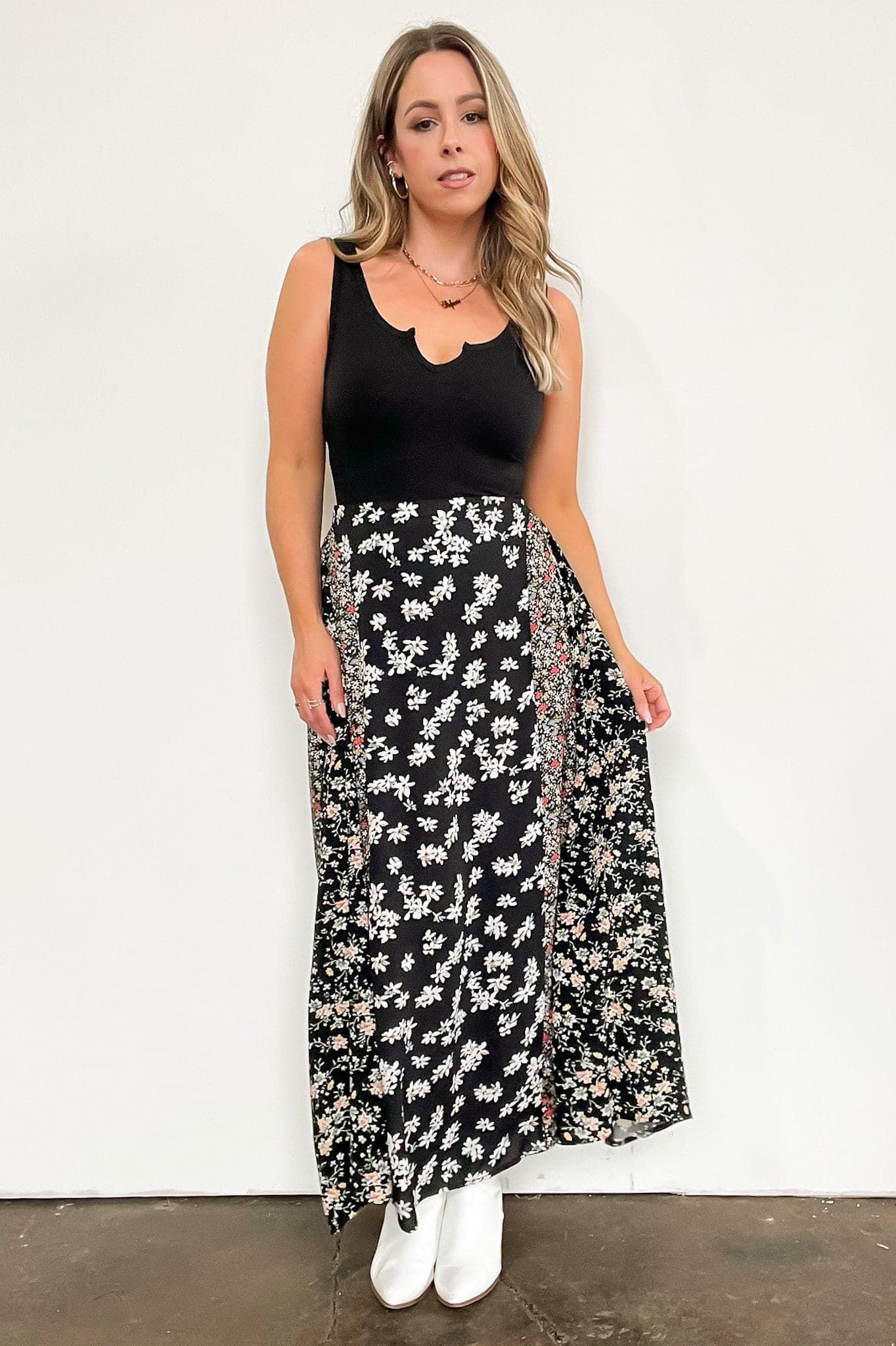 Blooming Perfection Floral Print Maxi Skirt - FINAL SALE sold by Madison + Mallory product image thumbnail 4