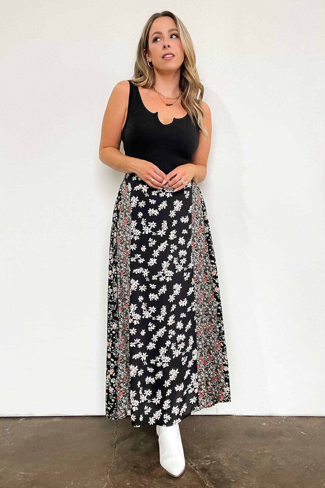 Blooming Perfection Floral Print Maxi Skirt - FINAL SALE sold by Madison + Mallory product image thumbnail 3