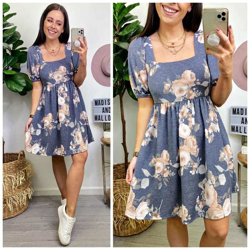 Daphne Floral Tie Back Dress - FINAL SALE sold by Madison + Mallory
