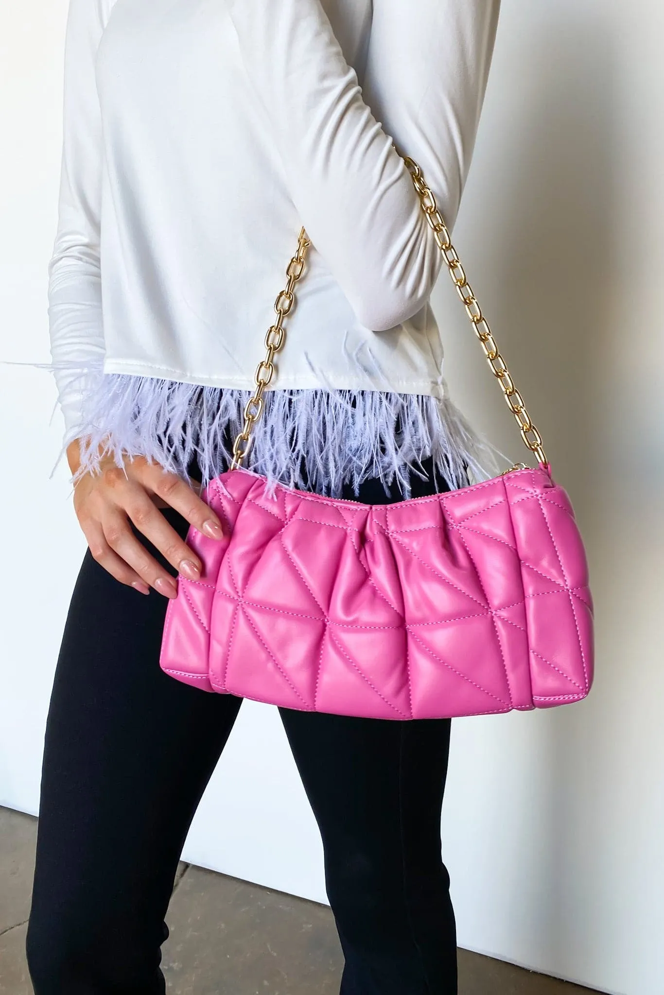 Chic Destinations Quilted Chain Bag - FINAL SALE sold by Madison + Mallory product image thumbnail 2