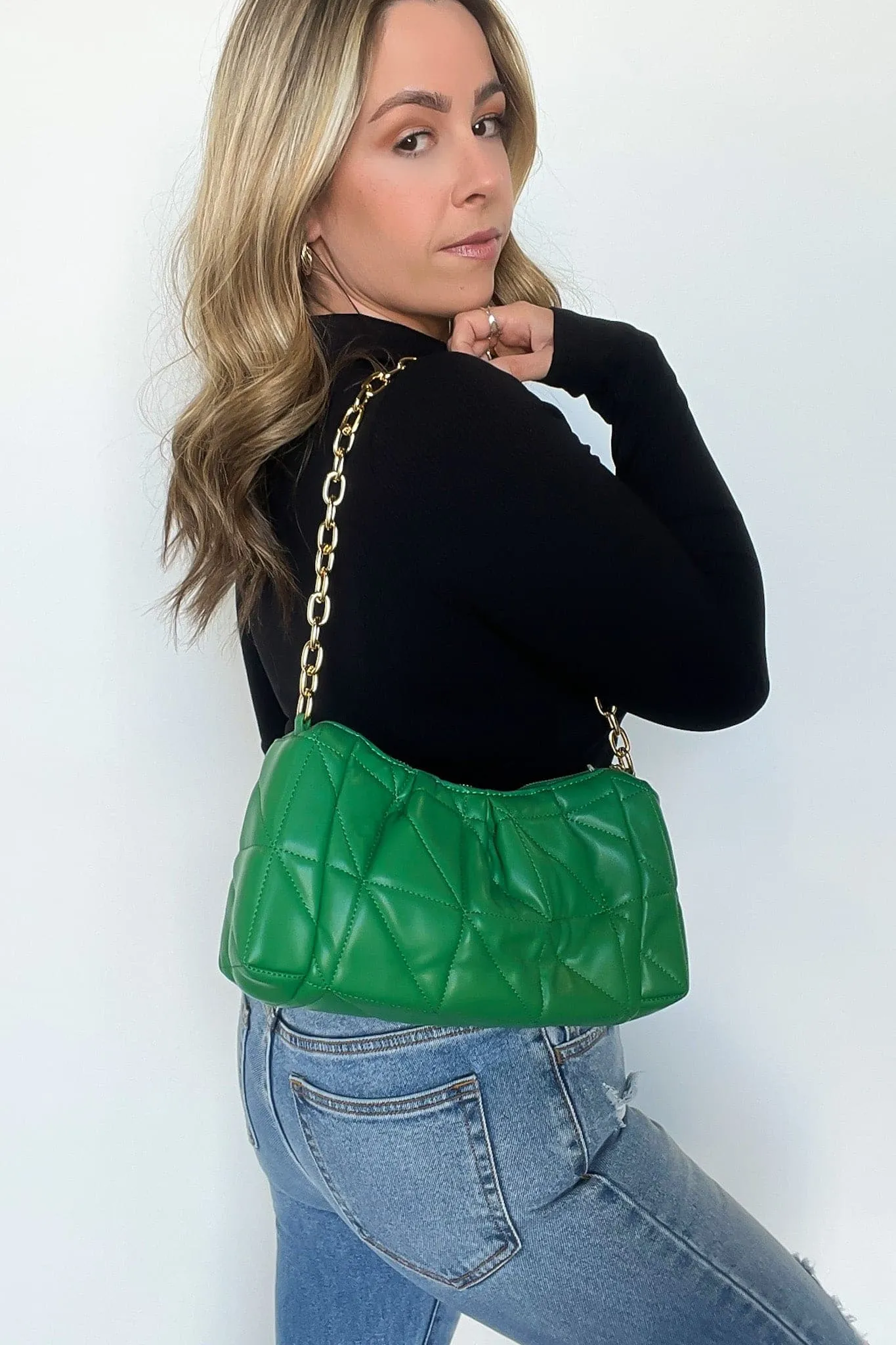 Chic Destinations Quilted Chain Bag - FINAL SALE sold by Madison + Mallory product image thumbnail 5