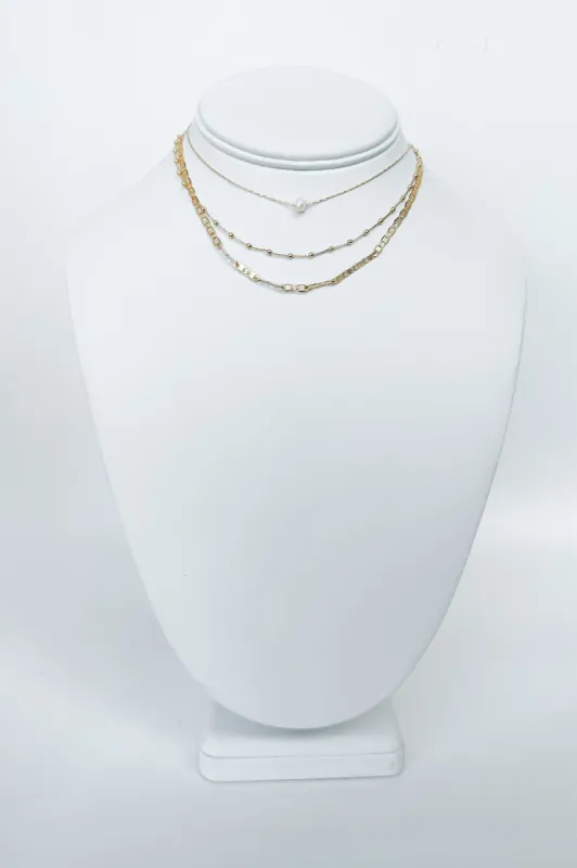 Cue the Party Pearl Beaded Layered Necklace - BACK IN STOCK sold by Madison + Mallory