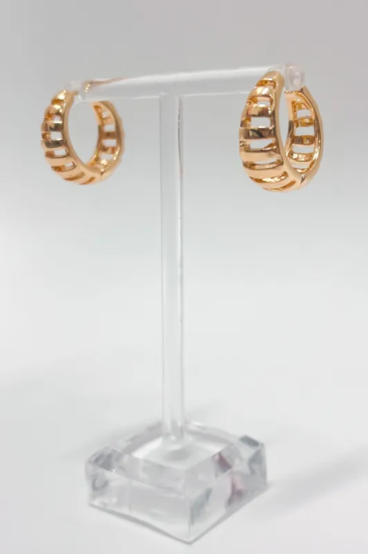 Brona Cutout Hoop Earrings made by Wall to Wall