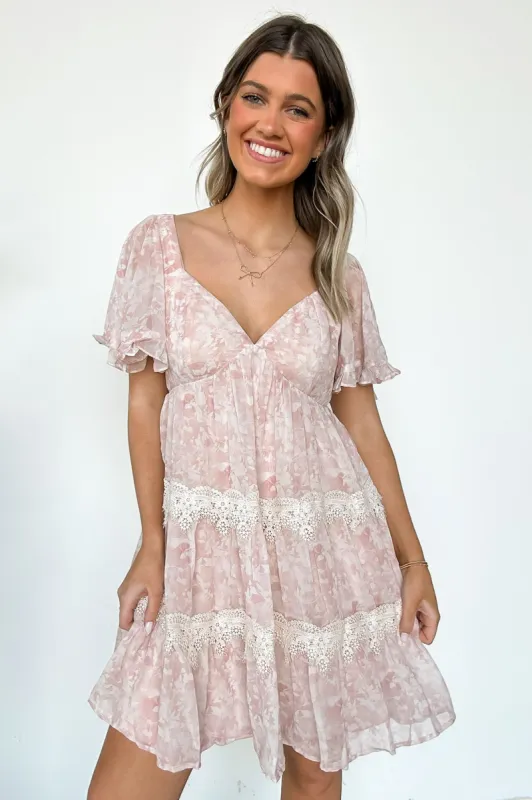 Charming Sweetness V-Neck Ruffle Dress - FINAL SALE sold by Madison + Mallory