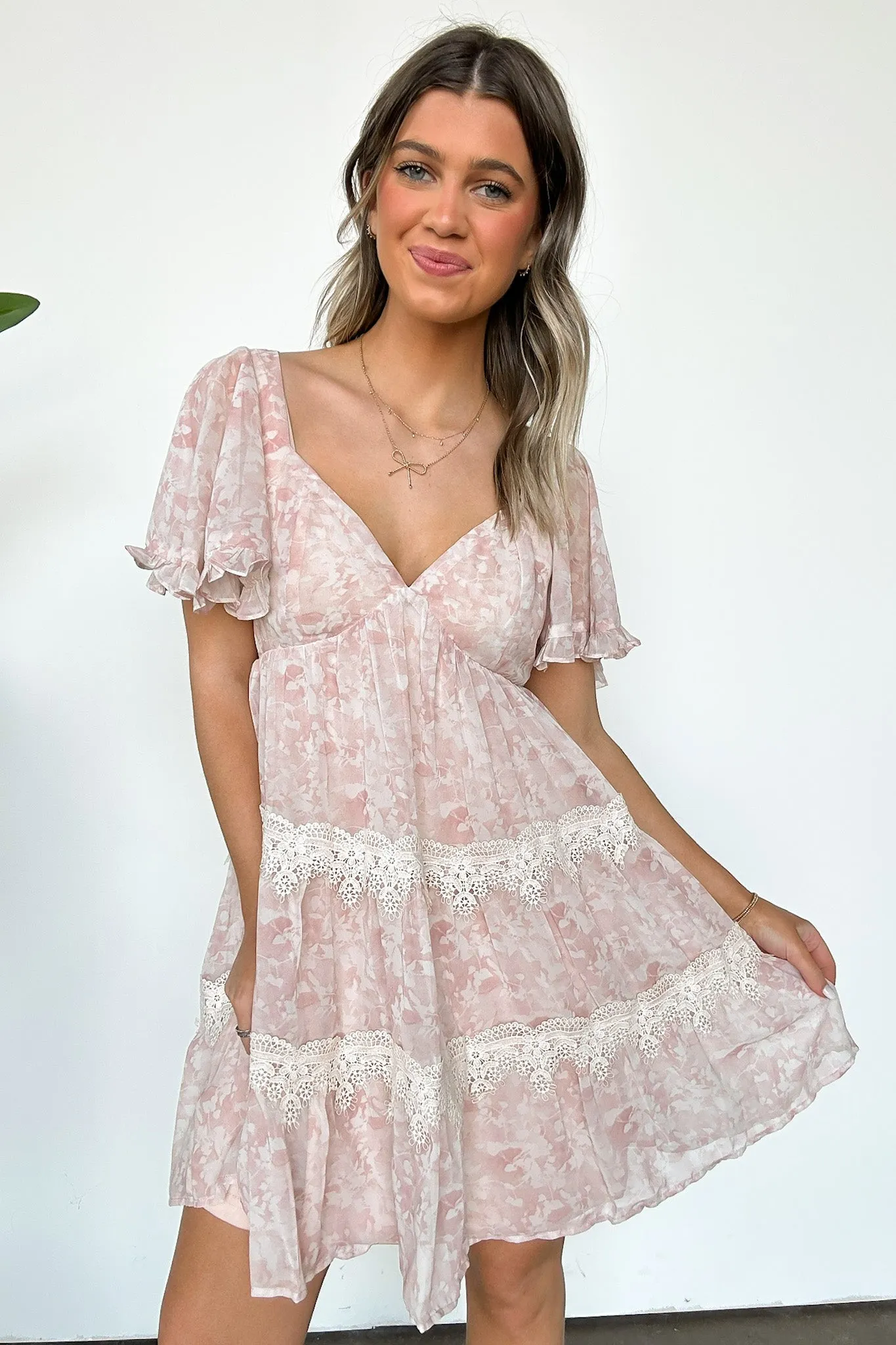 Charming Sweetness V-Neck Ruffle Dress - FINAL SALE sold by Madison + Mallory product image thumbnail 3