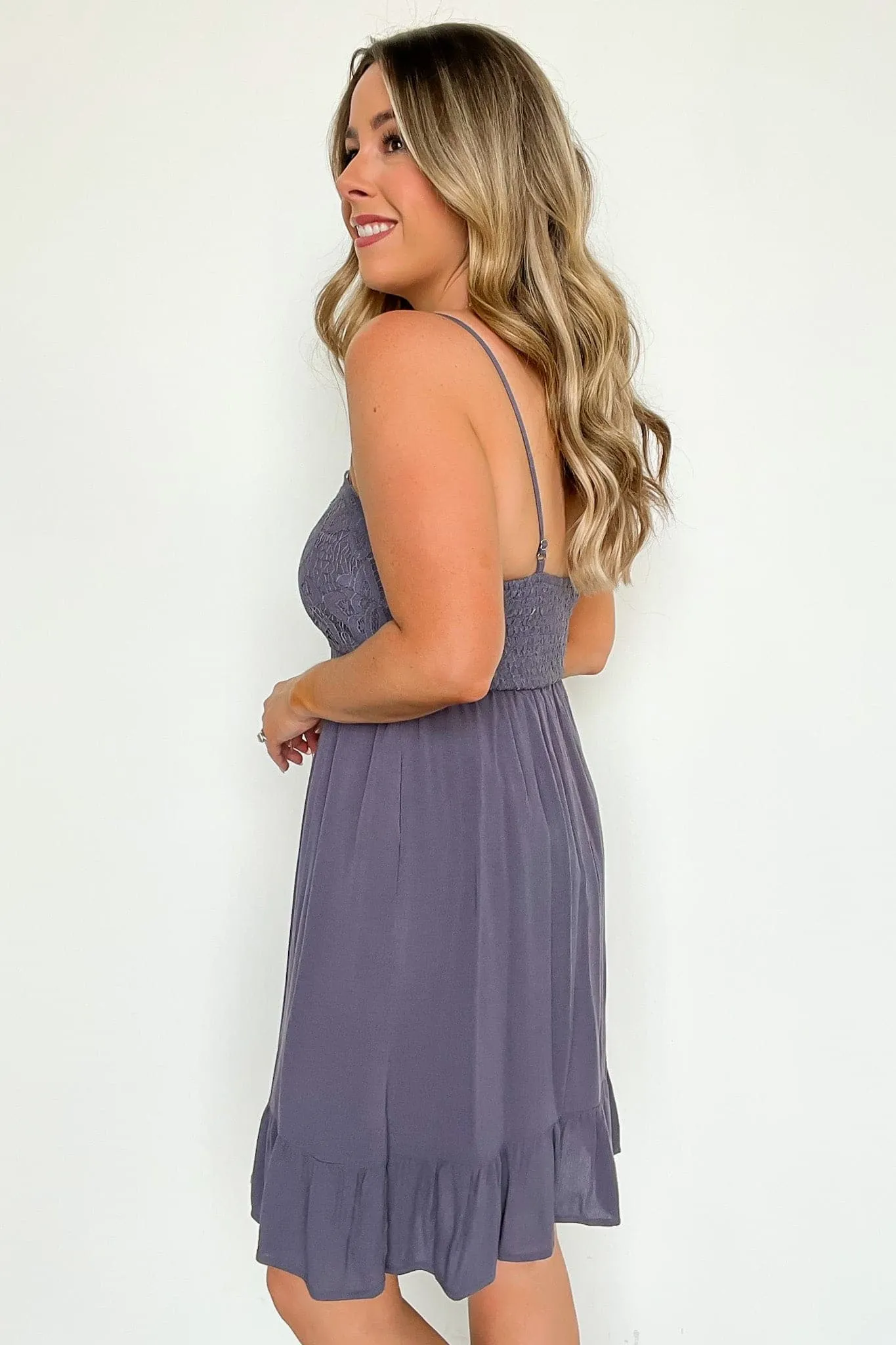 Easy Attention Lace Bodice Ruffle Dress - FINAL SALE sold by Madison + Mallory product image thumbnail 5