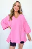 Cohen Relaxed Fit V-Neck Top - FINAL SALE sold by Madison + Mallory