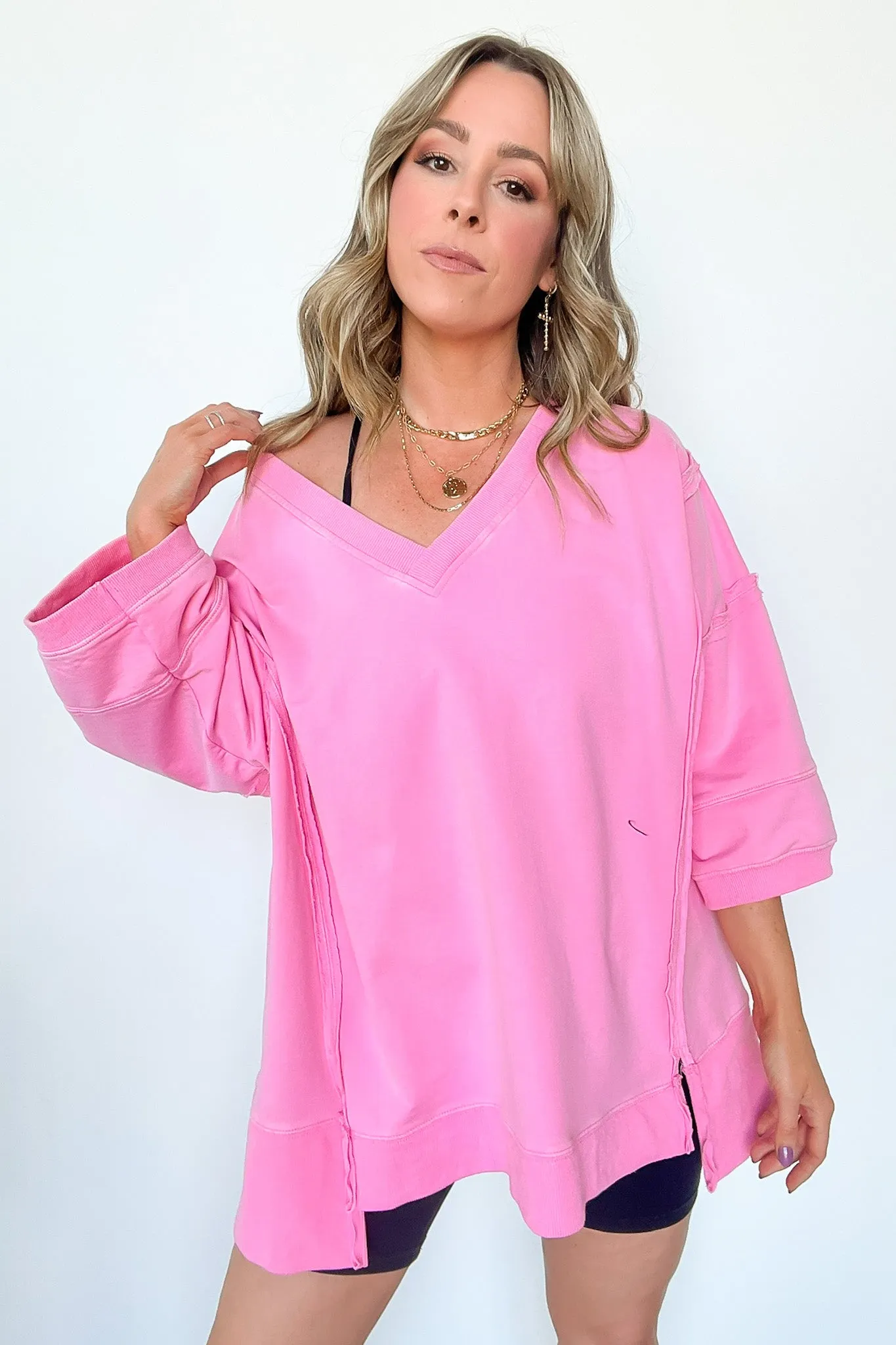 Cohen Relaxed Fit V-Neck Top - FINAL SALE sold by Madison + Mallory product image thumbnail 2