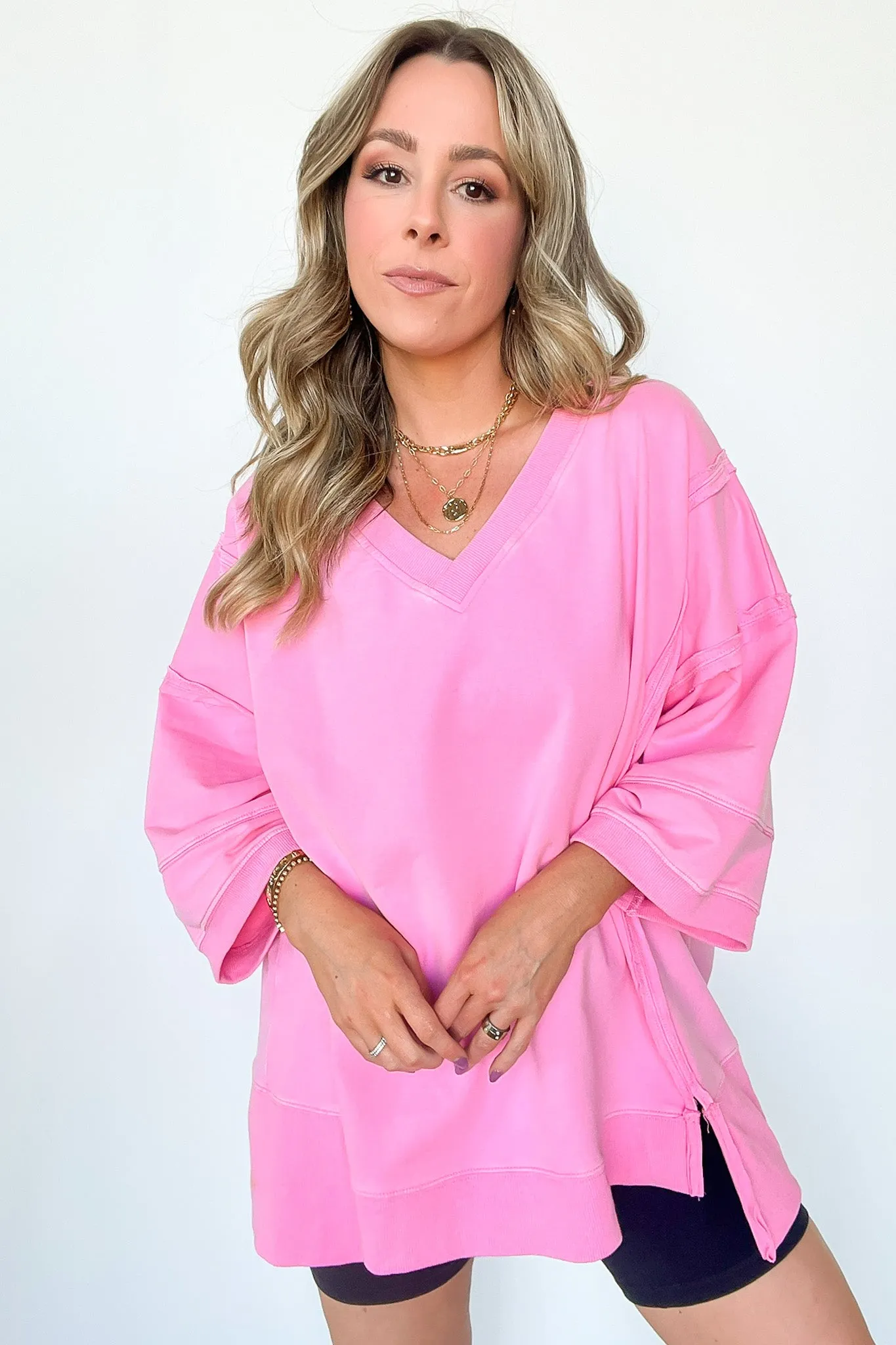 Cohen Relaxed Fit V-Neck Top - FINAL SALE sold by Madison + Mallory product image thumbnail 3