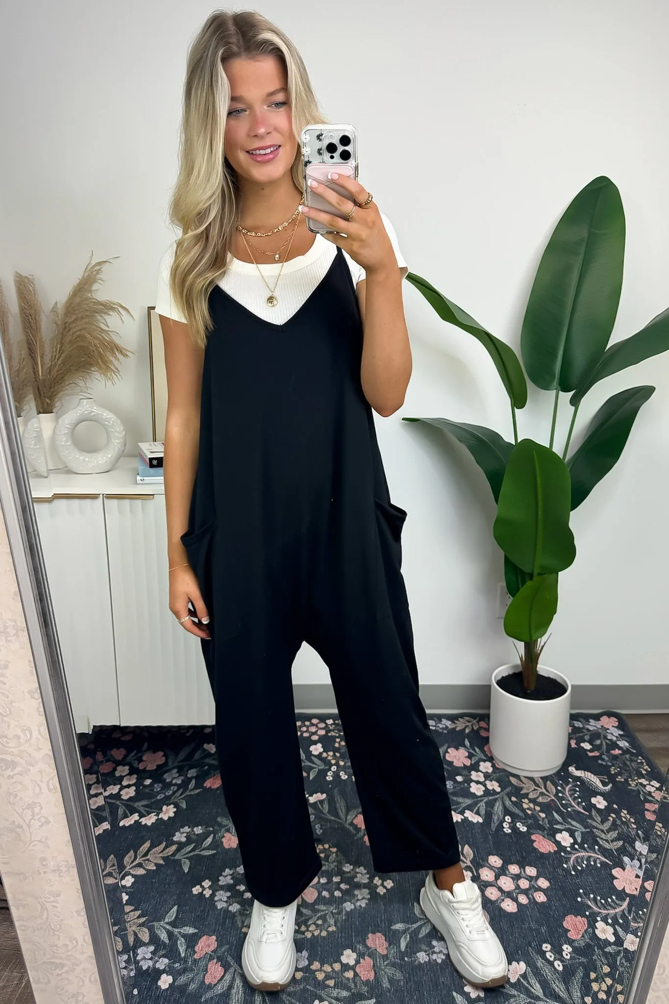 Heat Wave Relaxed Sleeveless Jumpsuit - FINAL SALE sold by Madison + Mallory product image thumbnail 5