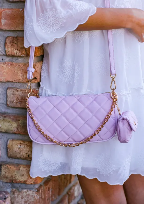 Perfect Details Quilted Chain Accent Crossbody Bag - FINAL SALE sold by Madison + Mallory