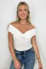 Precious Design Off Shoulder Twist Front Top - FINAL SALE sold by Madison + Mallory