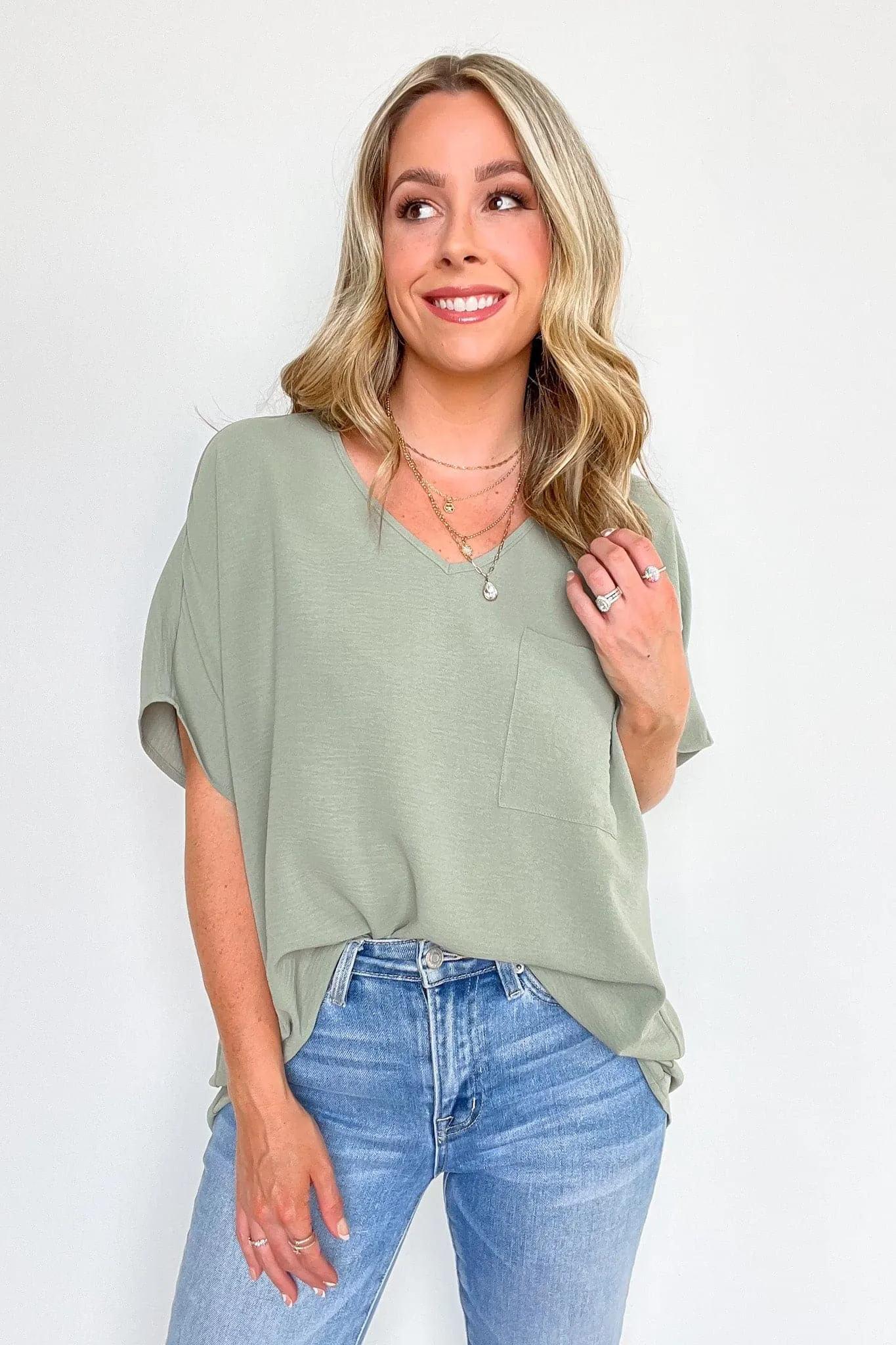 Gisella V-Neck Dolman Top - FINAL SALE sold by Madison + Mallory product image thumbnail 2