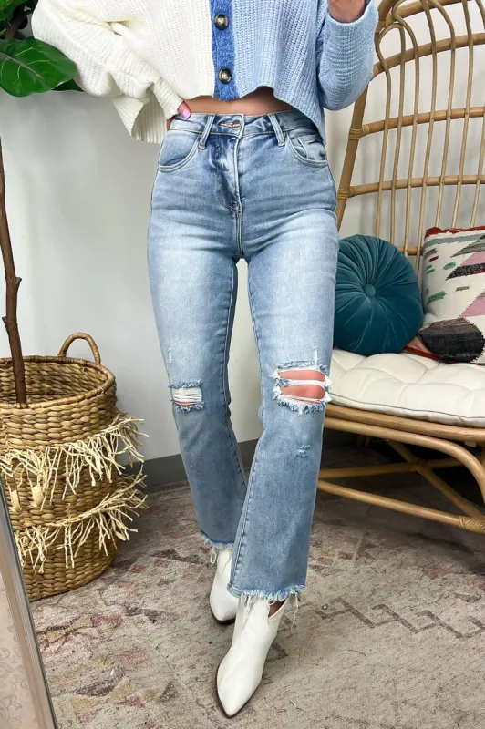 Allyssah High Rise Crop Flare Jeans - FINAL SALE sold by Madison + Mallory