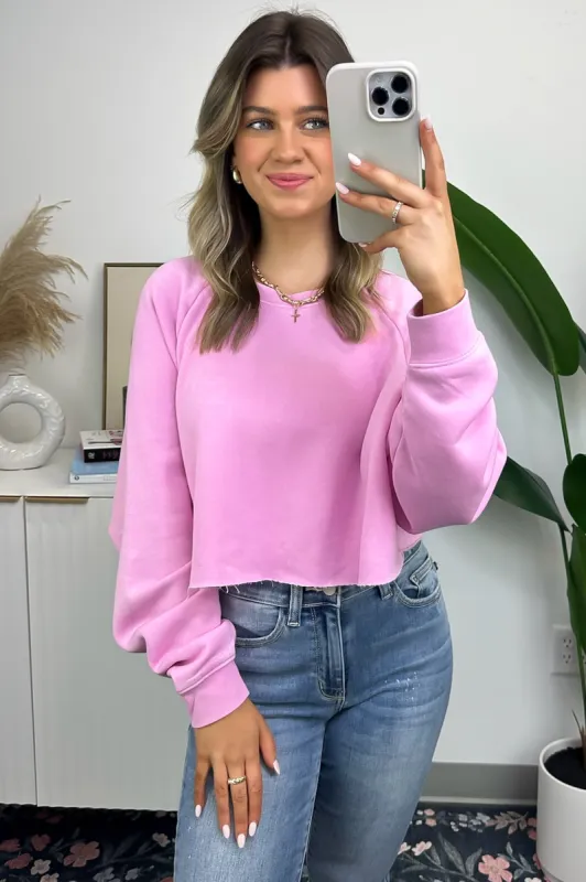 Laid Back Raw Edge Sweatshirt - FINAL SALE sold by Madison + Mallory