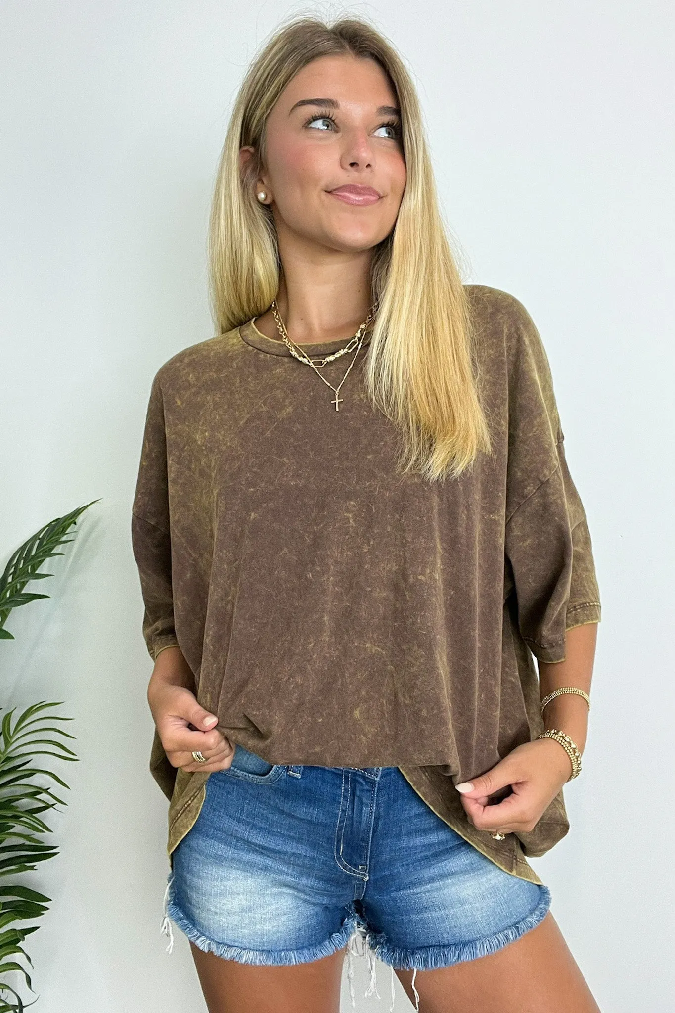 Weekend Awaits Mineral Wash Oversized Top - BACK IN STOCK sold by Madison + Mallory product image thumbnail 3