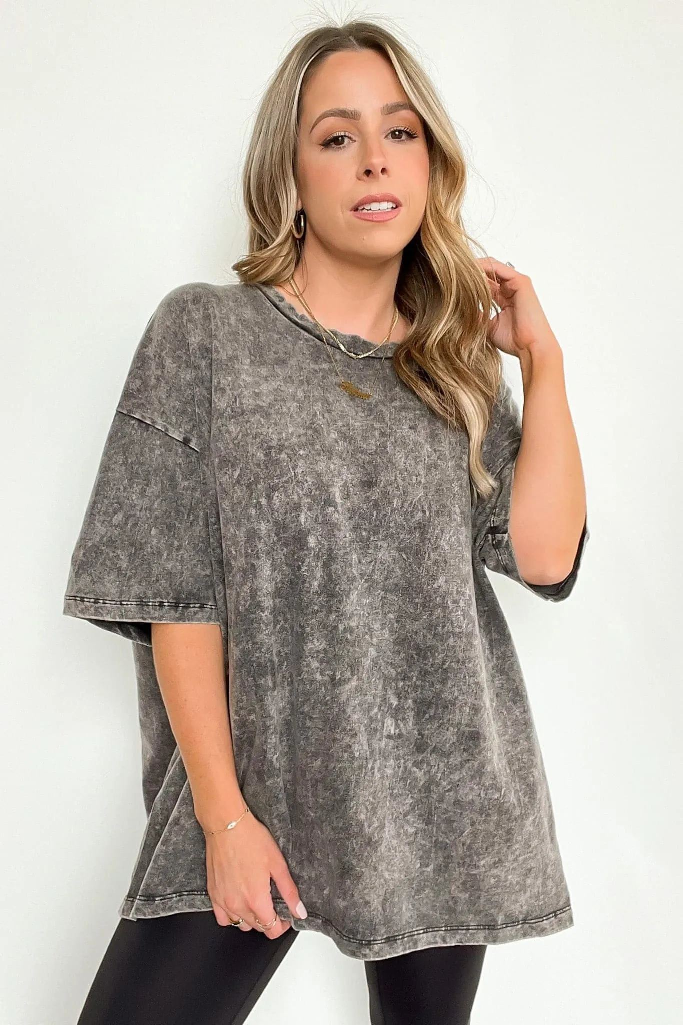 Weekend Awaits Mineral Wash Oversized Top - BACK IN STOCK sold by Madison + Mallory