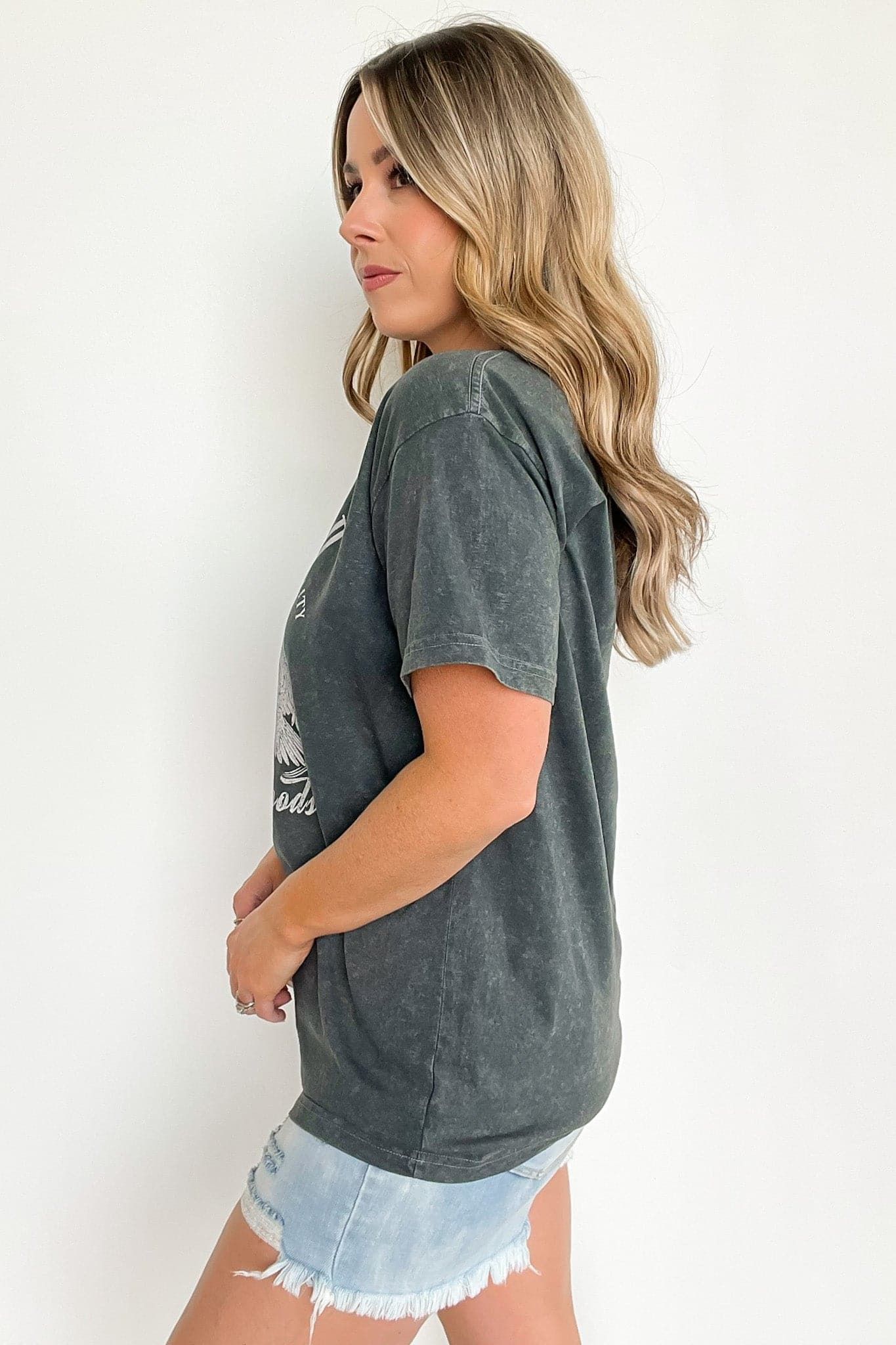 Vintage Mineral Washed Free Bird Graphic Tee - FINAL SALE sold by Madison + Mallory product image thumbnail 4