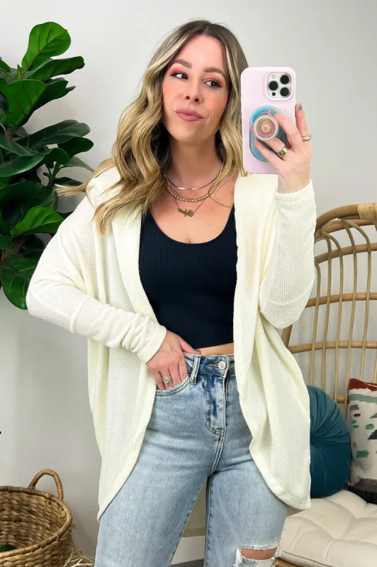 Subtle Sensation Hooded Knit Cardigan - FINAL SALE sold by Madison + Mallory