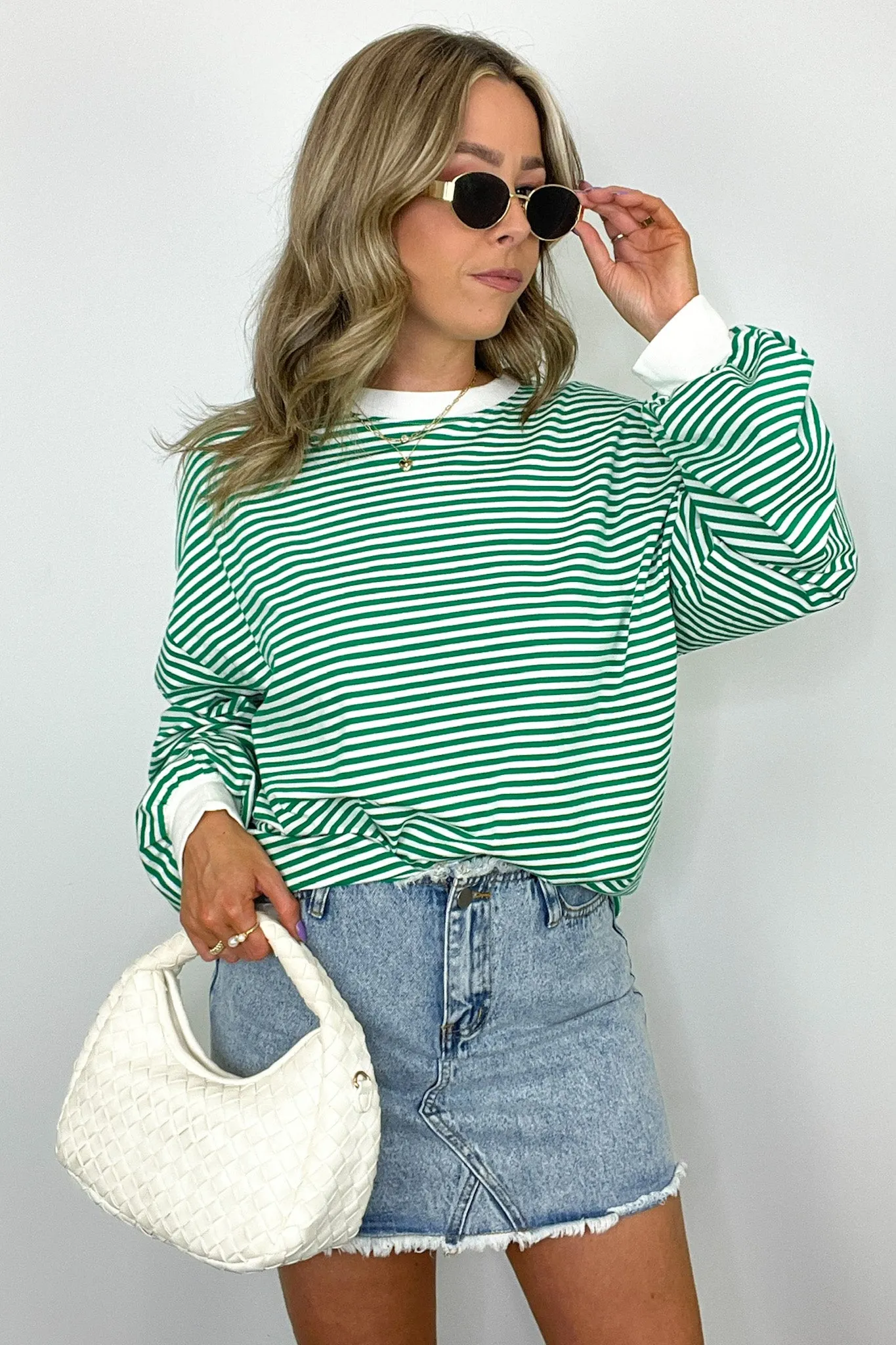 Andie Striped Crewneck Pullover - FINAL SALE sold by Madison + Mallory product image thumbnail 4
