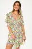 Sip on Style Ruffle Printed Dress sold by Madison + Mallory