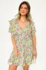 Sip on Style Ruffle Printed Dress sold by Madison + Mallory
