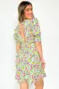 Sip on Style Ruffle Printed Dress sold by Madison + Mallory