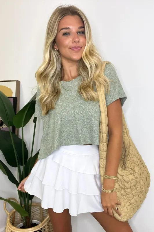 Wild Ambition V-Neck Dropped Shoulder Top - FINAL SALE sold by Madison + Mallory