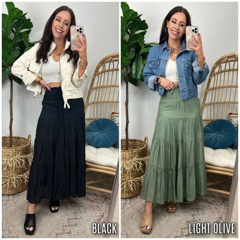 Marvelous Dance Flowy Tiered Maxi Skirt - FINAL SALE sold by Madison + Mallory