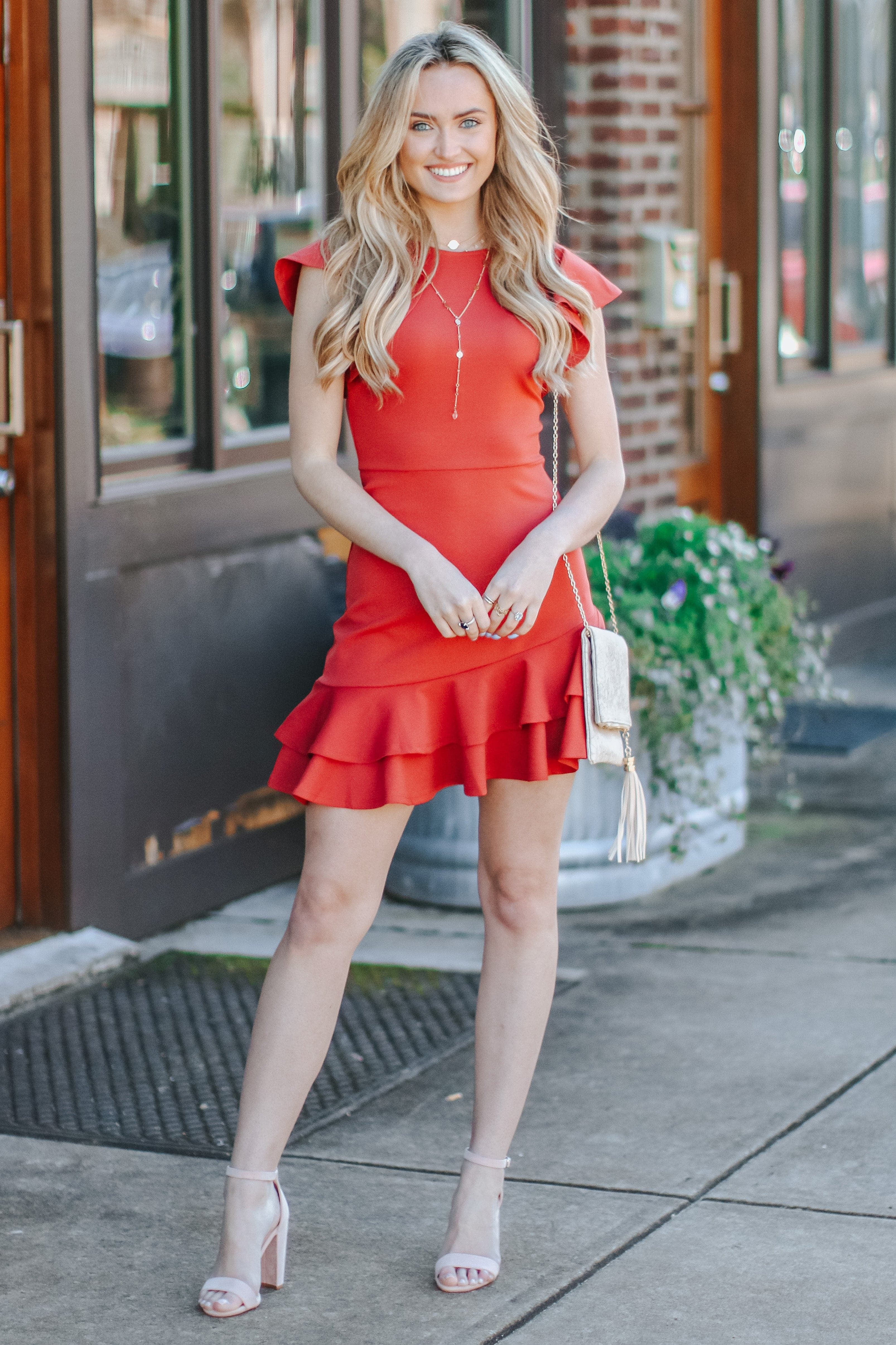 Calligraphy Floral Tassel Crossbody Clutch - Beige - FINAL SALE sold by Madison + Mallory product image thumbnail 5
