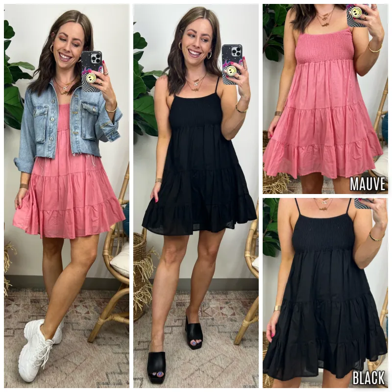 Asheton Tiered Mini Dress - FINAL SALE sold by Madison + Mallory