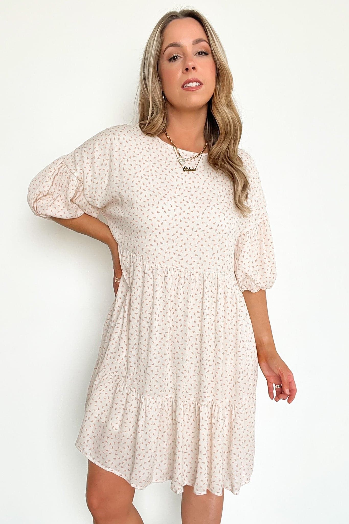 Idyllic Image Printed Tiered Dress - FINAL SALE sold by Madison + Mallory product image thumbnail 3