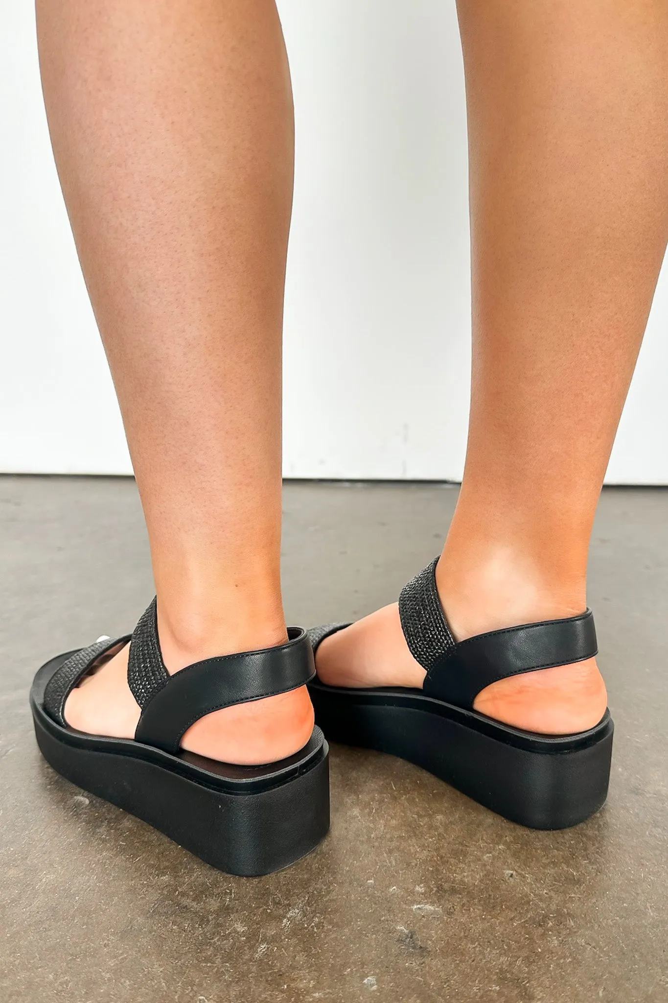 Beachy Bestie Raffia Strap Platform Sandal - FINAL SALE sold by Madison + Mallory product image thumbnail 4