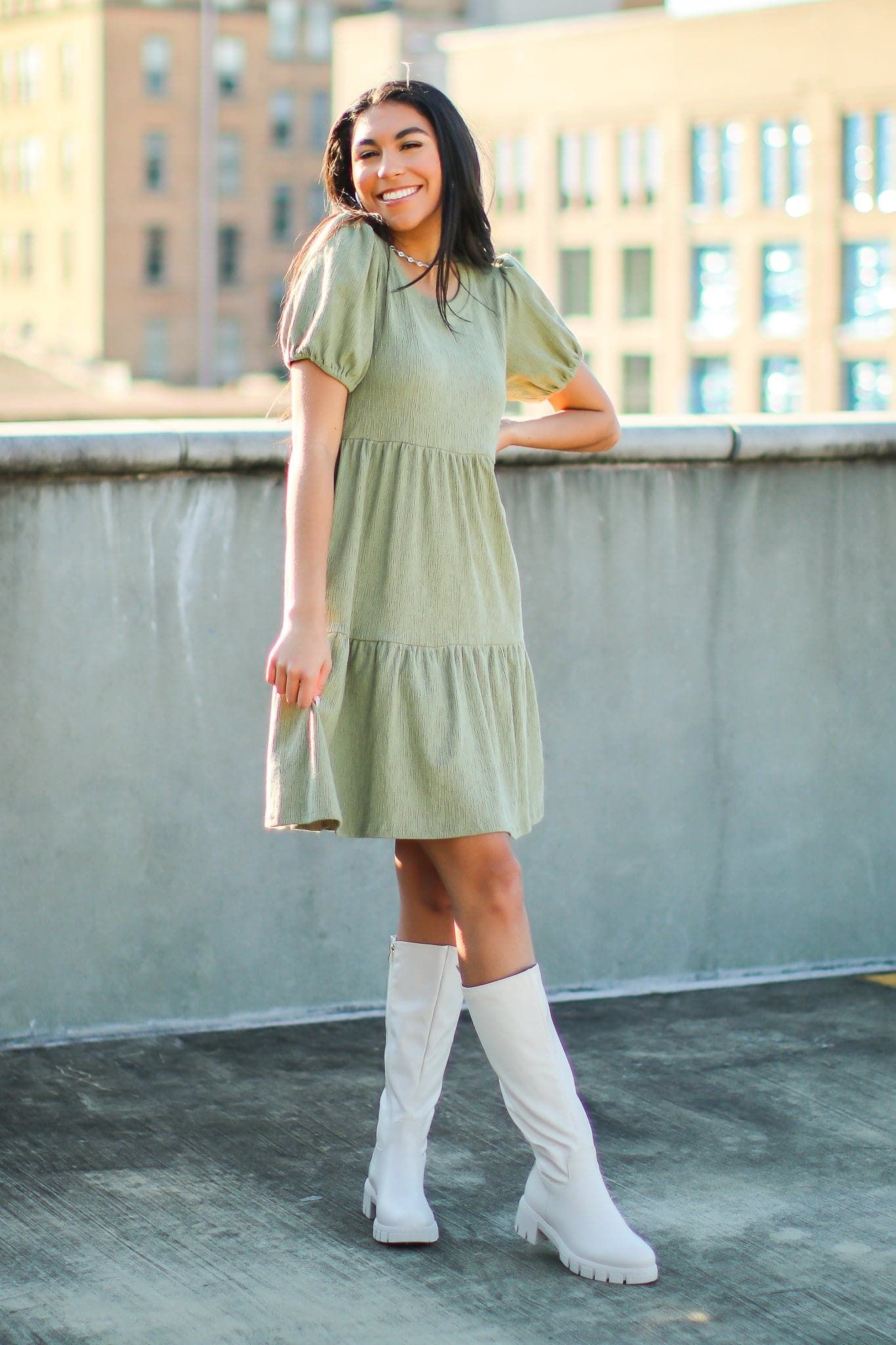 Fey Tiered Babydoll Dress - FINAL SALE sold by Madison + Mallory product image thumbnail 2