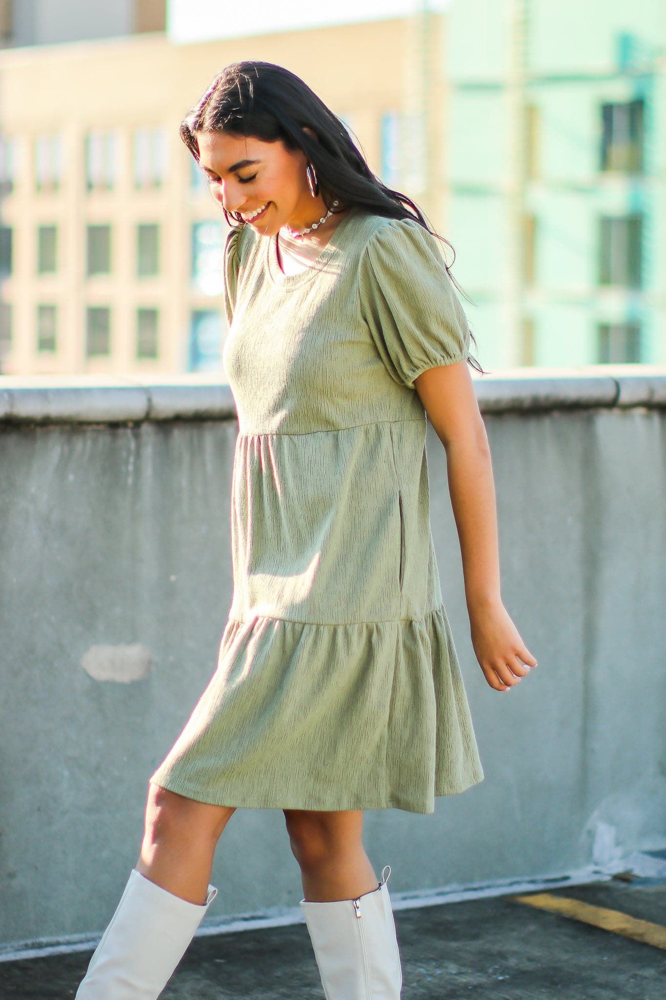Fey Tiered Babydoll Dress - FINAL SALE sold by Madison + Mallory product image thumbnail 5