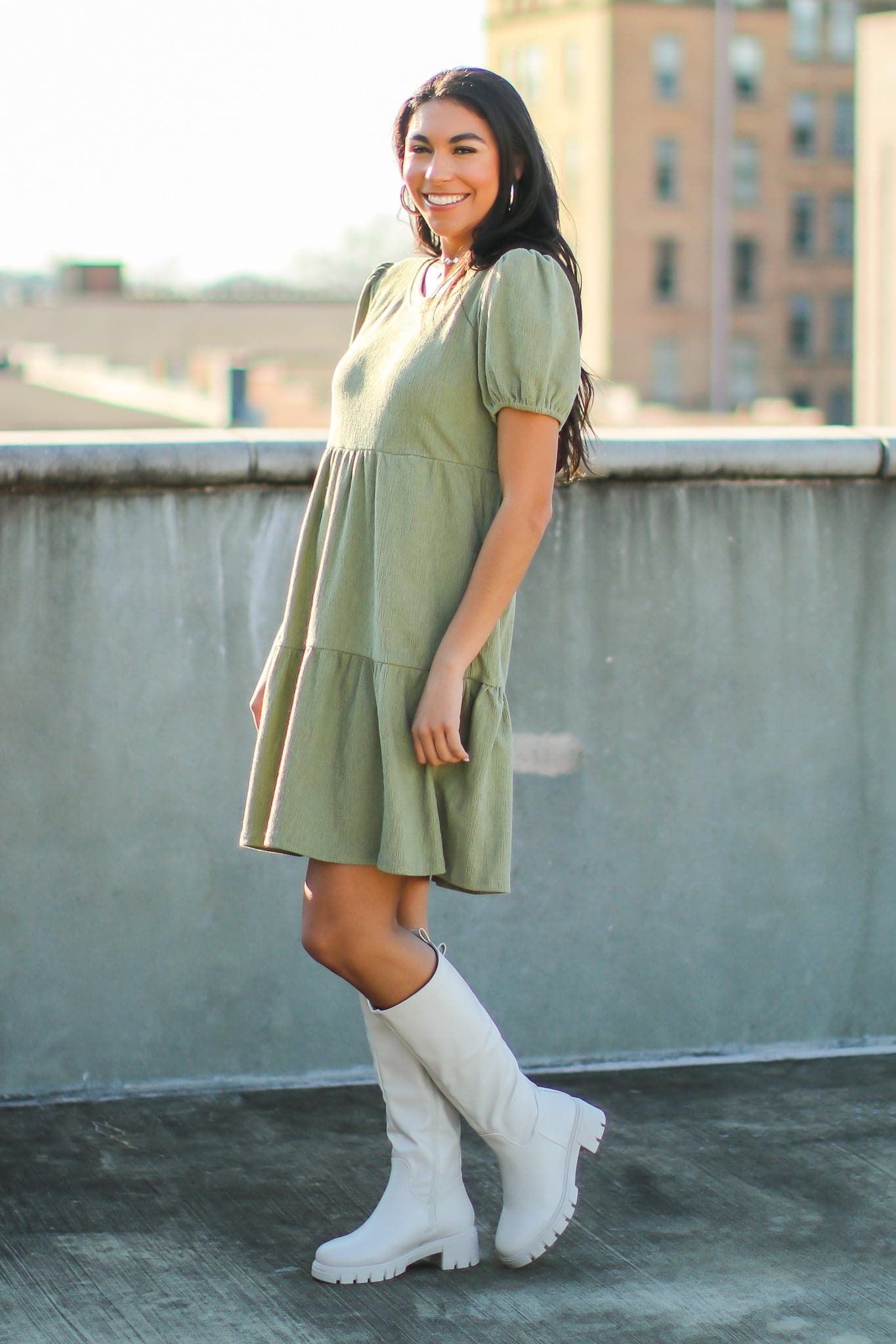 Fey Tiered Babydoll Dress - FINAL SALE sold by Madison + Mallory product image thumbnail 4