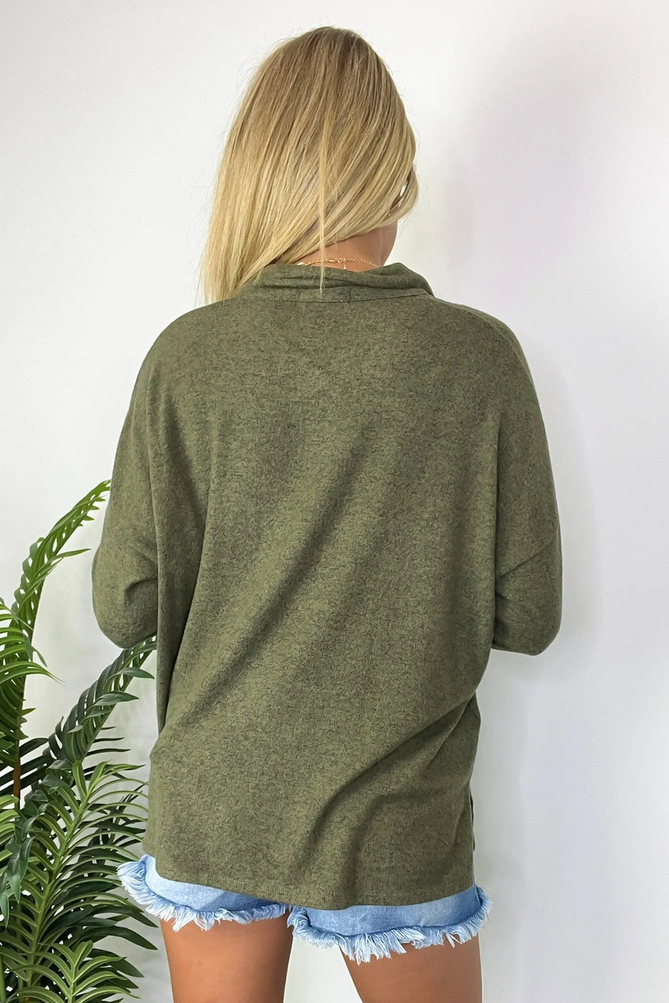 Seasonal Aesthetic Button Henley Collared Top - FINAL SALE sold by Madison + Mallory product image thumbnail 3