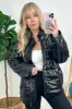 Winter's Edge Faux Leather Puffer Jacket - FINAL SALE sold by Madison + Mallory