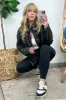 Winter's Edge Faux Leather Puffer Jacket - FINAL SALE sold by Madison + Mallory