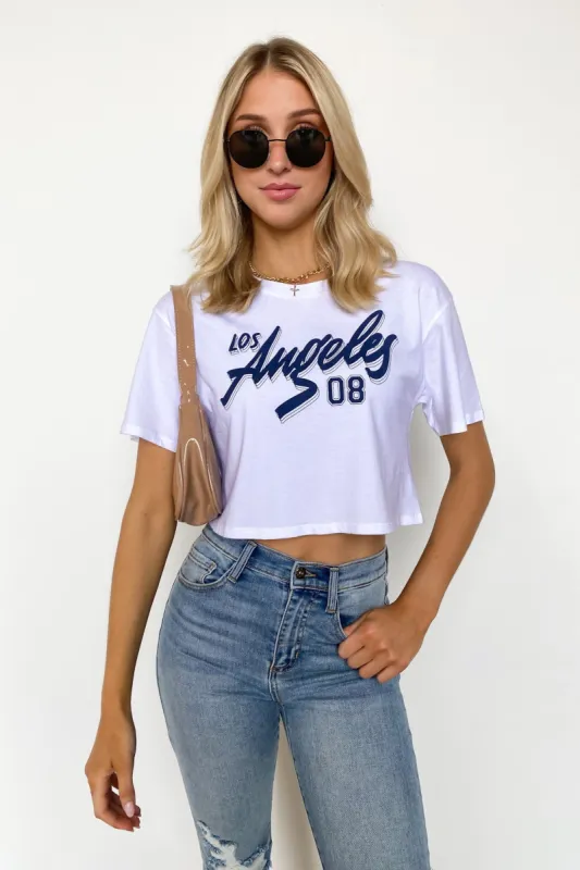 Los Angeles City Print Graphic Cropped Tee - FINAL SALE sold by Madison + Mallory