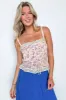 Thoughtful Charm Floral Lace Pleated Tank Top - FINAL SALE sold by Madison + Mallory