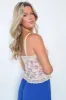 Thoughtful Charm Floral Lace Pleated Tank Top - FINAL SALE sold by Madison + Mallory