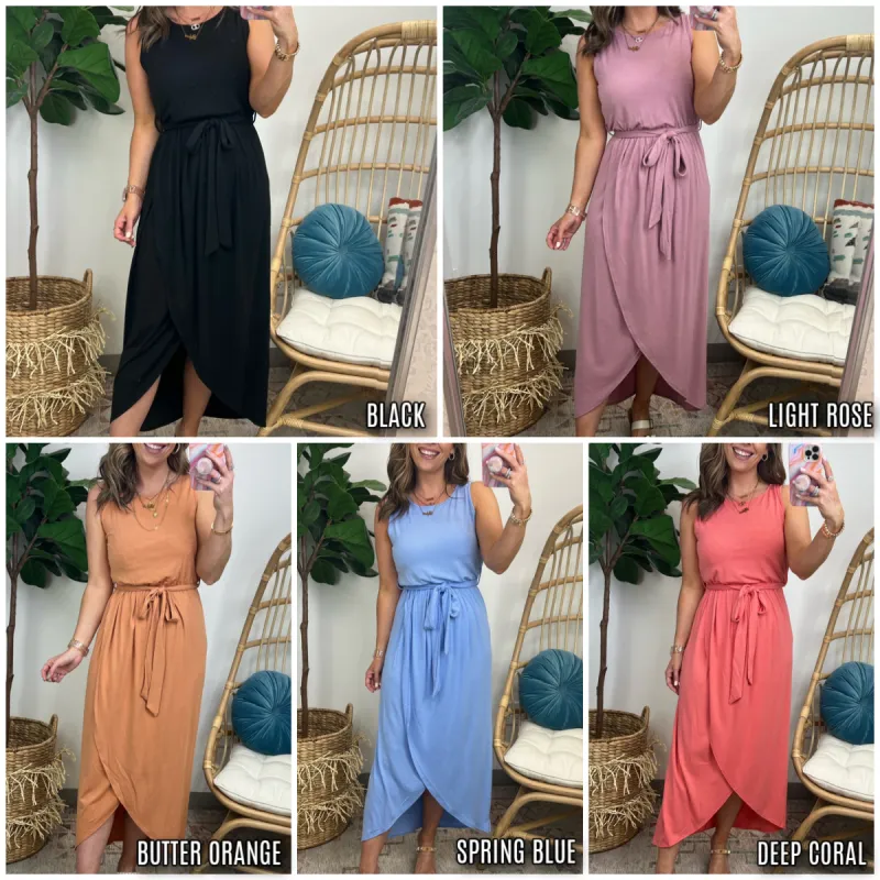 Leticiya Belted Tulip Dress - FINAL SALE sold by Madison + Mallory